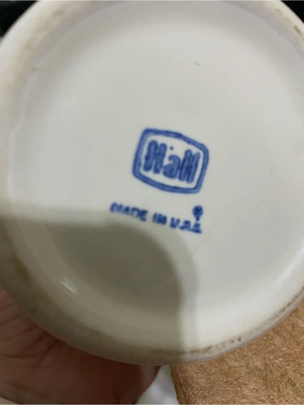 Classic White Ceramic Teapot Hall made in USA